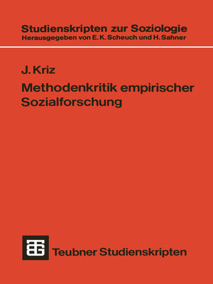 cover image of Methodenkritik empirischer Sozialforschung